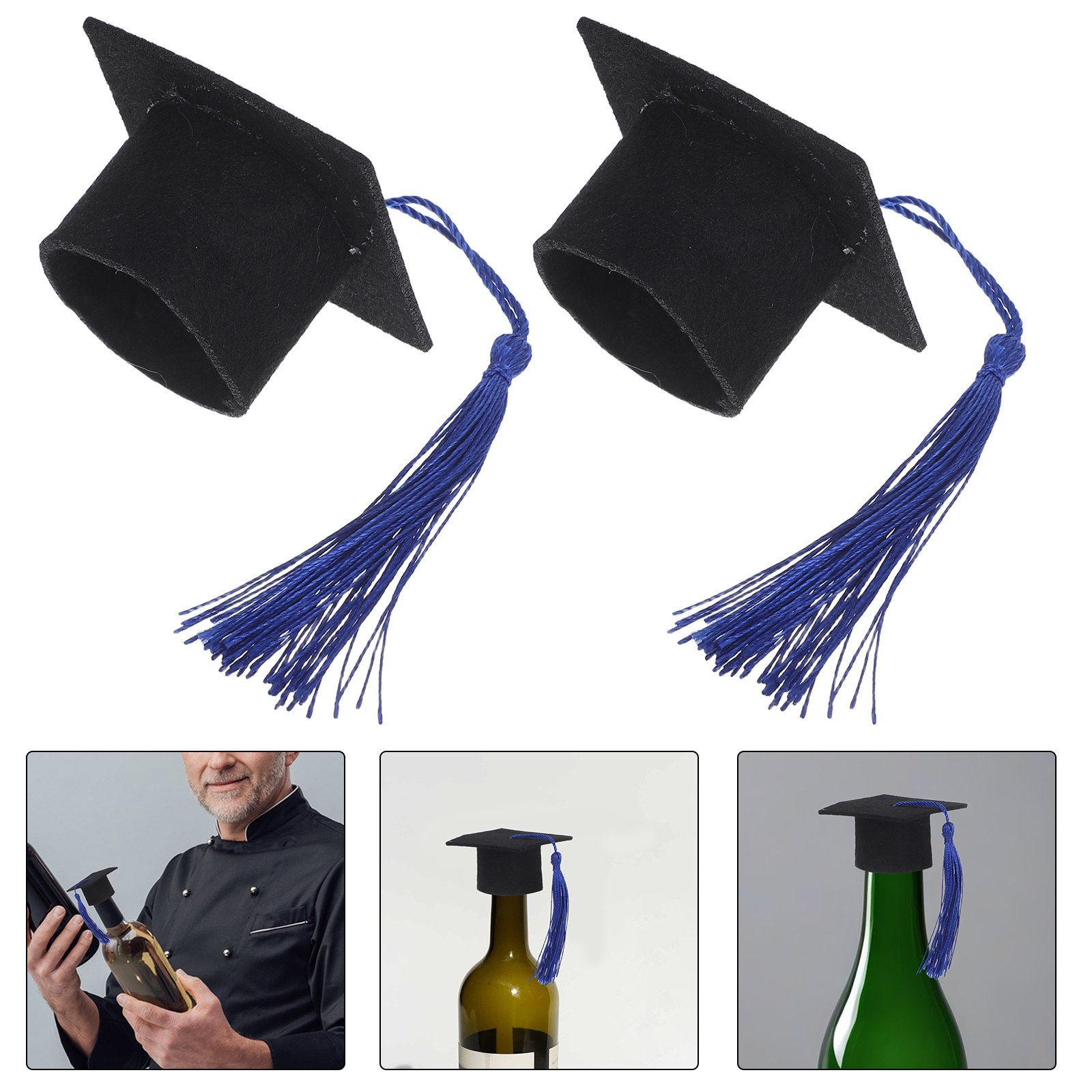 Wine Beer Festival - 6Pcs Mini Doctoral Wine Bottle Covers