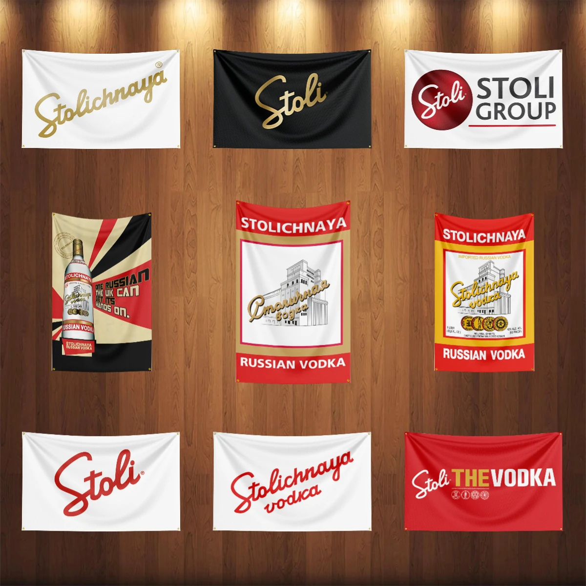 Wine Beer Rum - 3×5ft S-Stolichnayas Vodkas Flag Polyester Printed