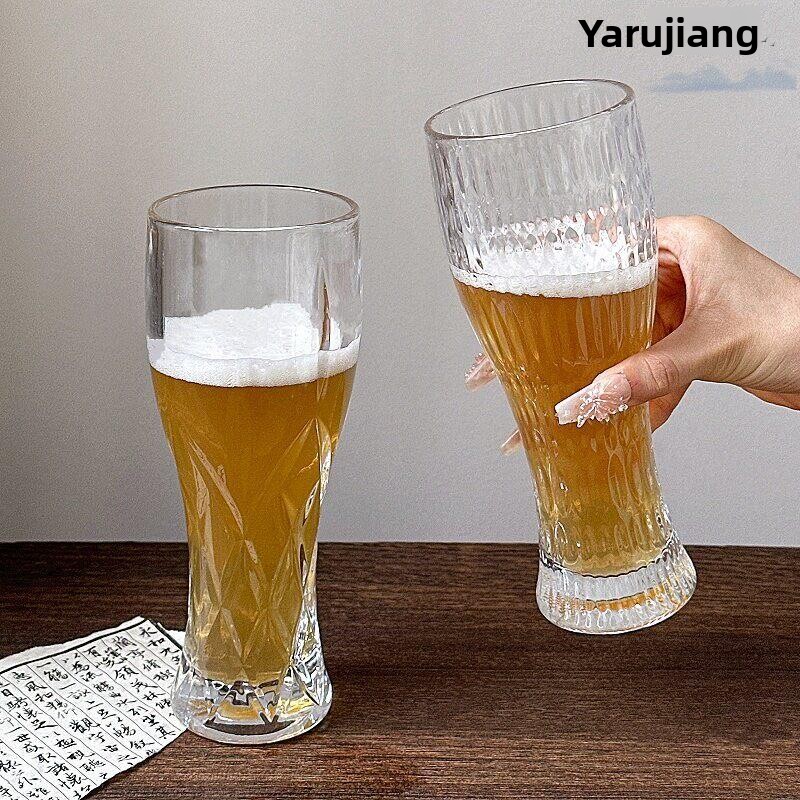 Craft Beer & Wine U- - Creative Carved Glass Beer Mug Large