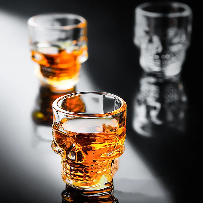 1/2Pcs Skull Head Shot Glass C – обзор и цена Wine Vodka Beer