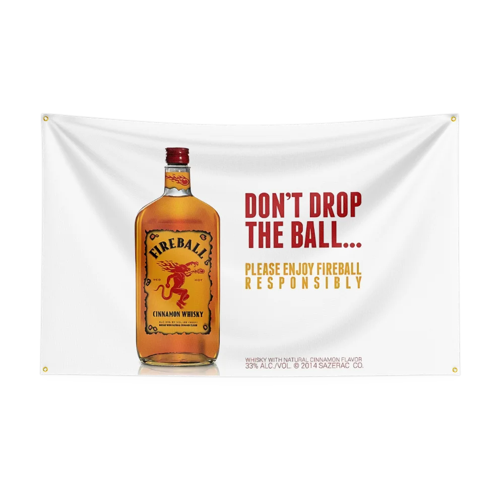 3×5ft whisky-f-fireballs Flag  – обзор и цена Wine Beer Rum