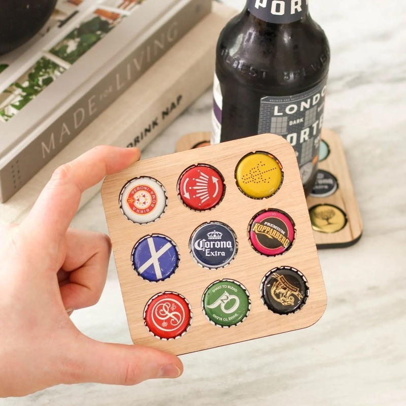 Wood Beer Cap Collector Coaste – обзор и цена Craft Beer & Wine U-