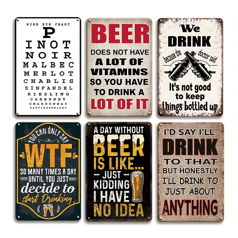 Funny Beer Wine Quote Vintage  – обзор и цена Wine Beer Pub