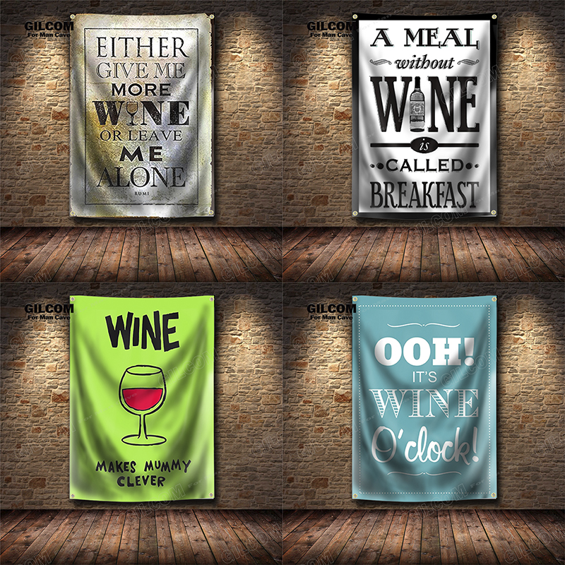 Wine Banner Flag Glass Beer Fo – обзор и цена Wine Beer Pub