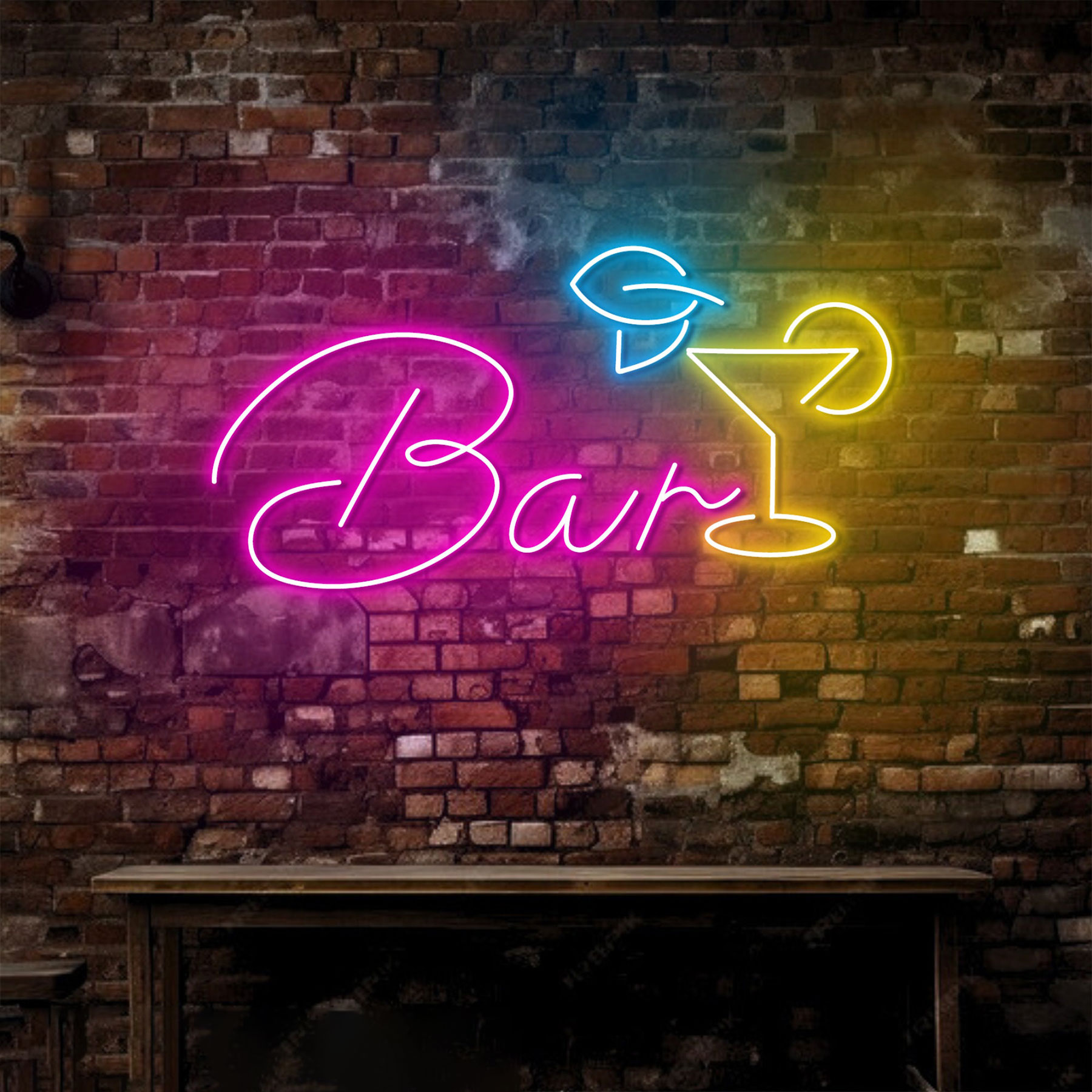 Open Bar Neon Sign Cocktail Ba – обзор и цена Wine Beer Pub