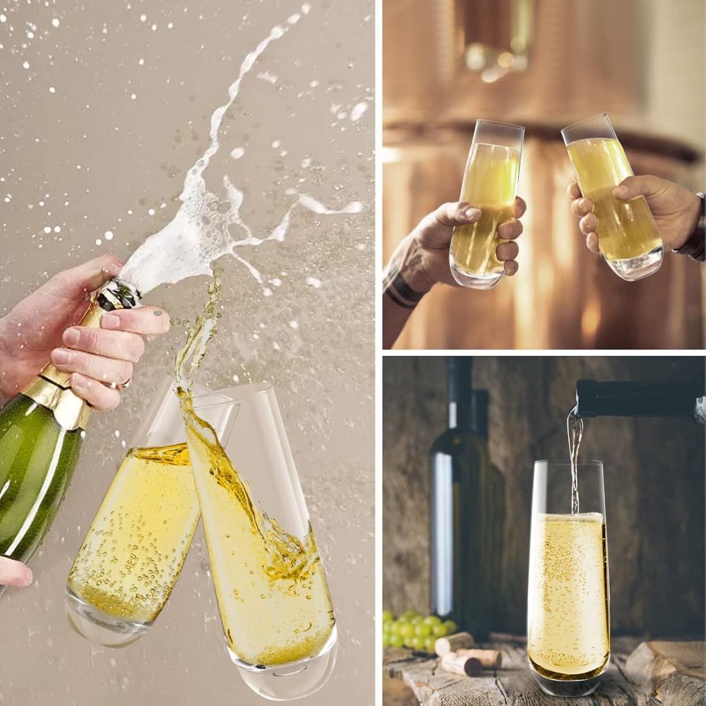 Hand Blown Crystal Champagne F – обзор и цена Wine Glass Set Crystal