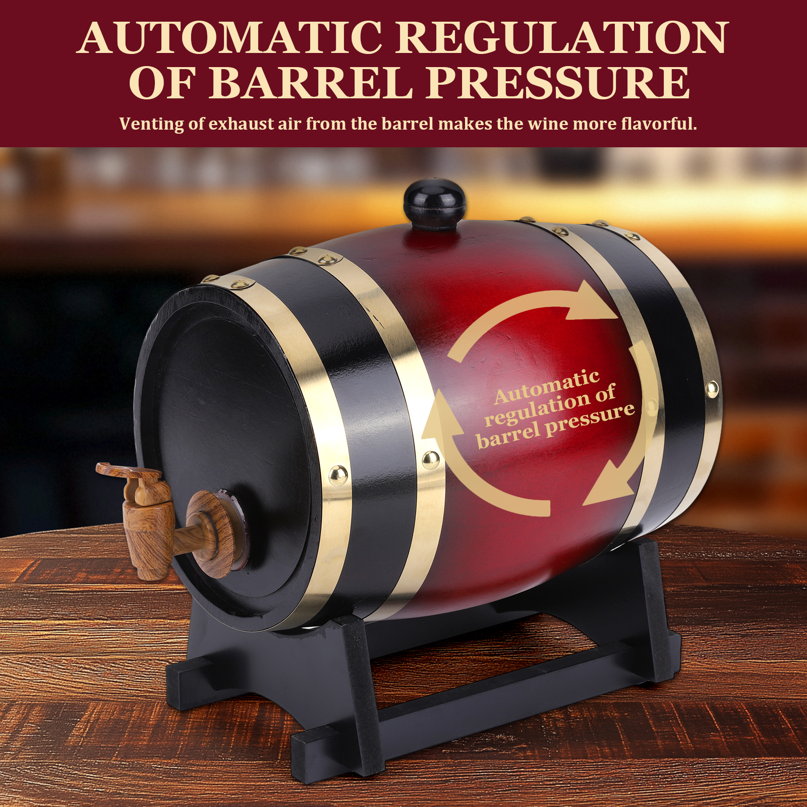 3L Wine Barrel With Faucet For – обзор и цена Wine Beer Rum