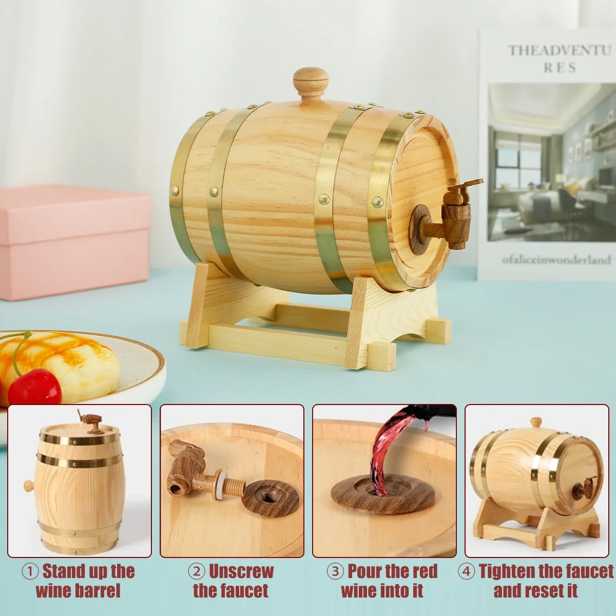 1.5L Wood Barrel Vintage Oak B – обзор и цена Wine Beer Rum