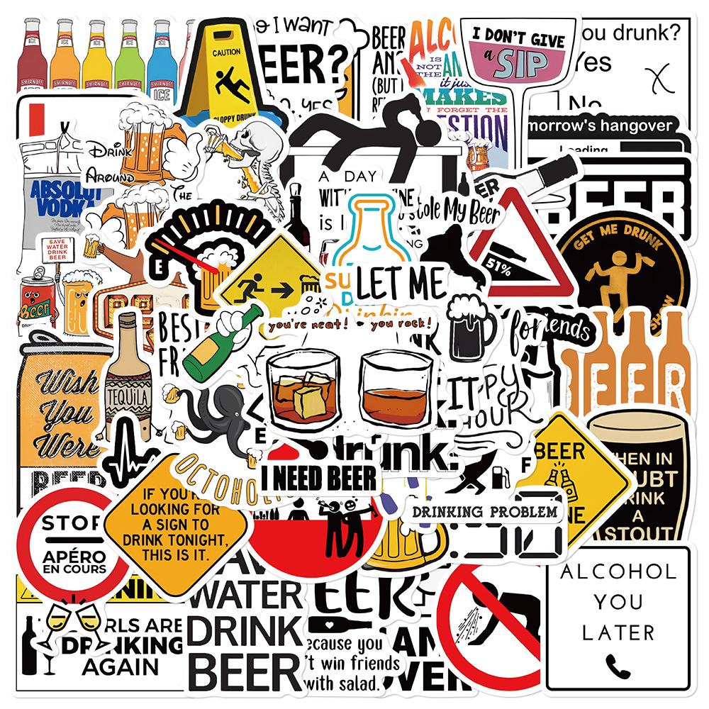 10/30/52PCS Funny Alcoholism V – обзор и цена Wine Vodka Beer