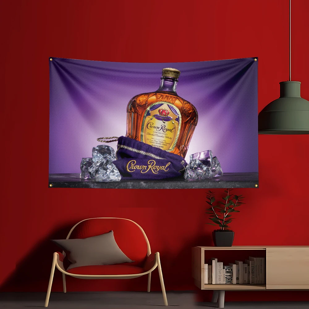90X150CM Whisky c-Crown Royals – обзор и цена Wine Beer Rum