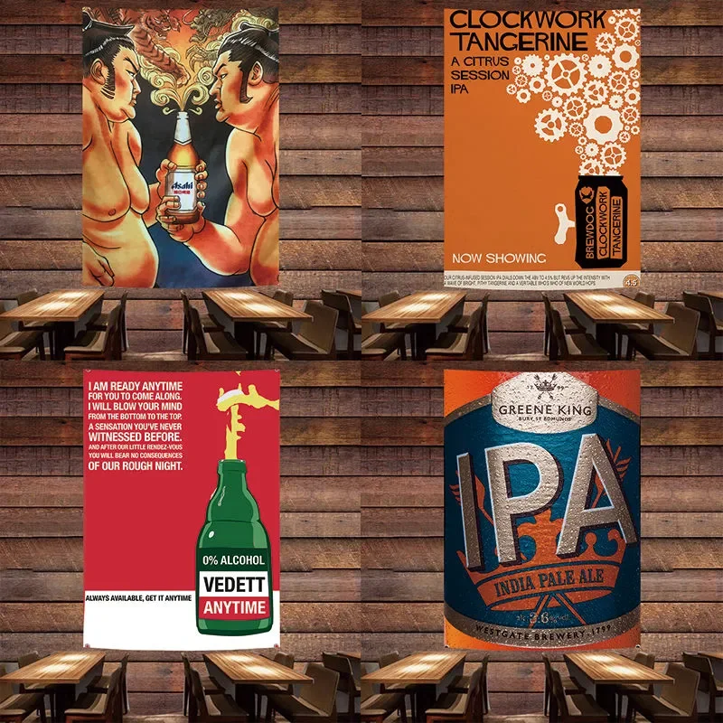 Beer\Wine\Cocktail Poster Wall – обзор и цена Wine Beer Pub