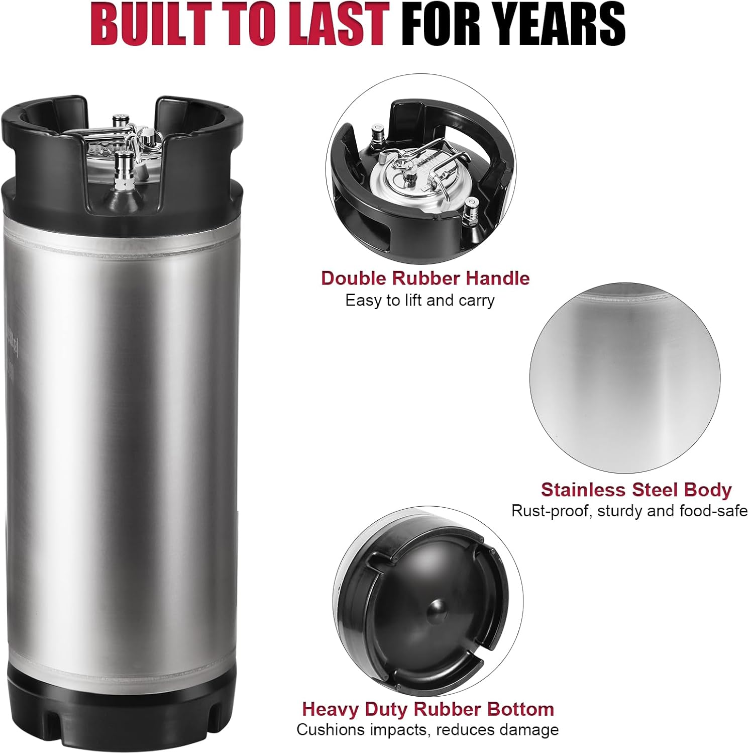 Ball Lock Keg Stainless Steel  – обзор и цена Craft Beer & Wine U-